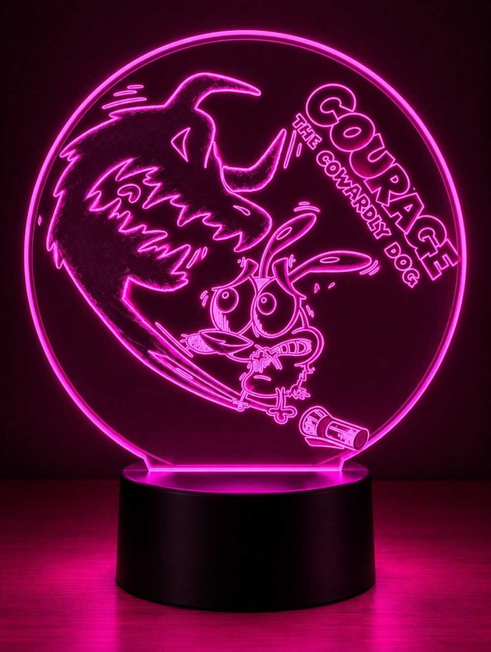 Courage the Cowardly Dog Multicolored LED Night Light Lamp